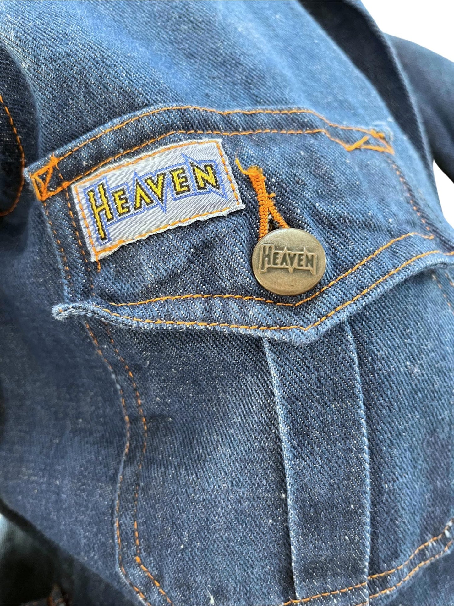 Vintage 70s denim jumpsuit coverall from M.I.H (Made in Heaven) Made in England Retro All-In-One