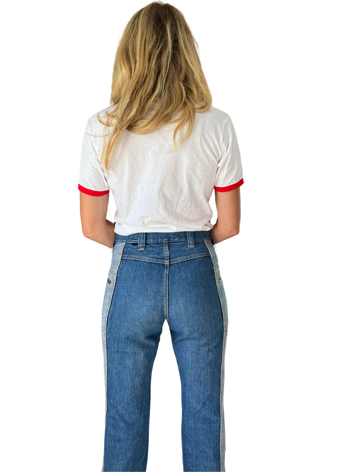 Vintage 70s Lee patchwork jeans