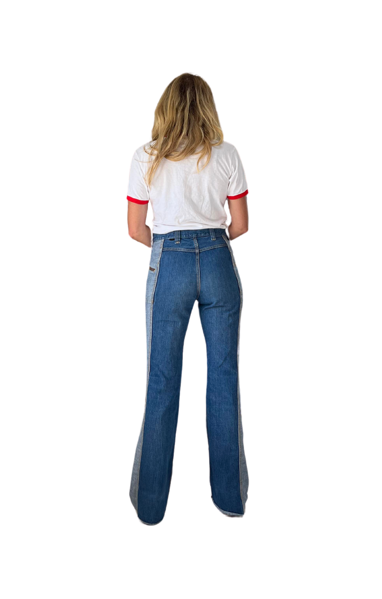 Vintage 70s Lee patchwork jeans