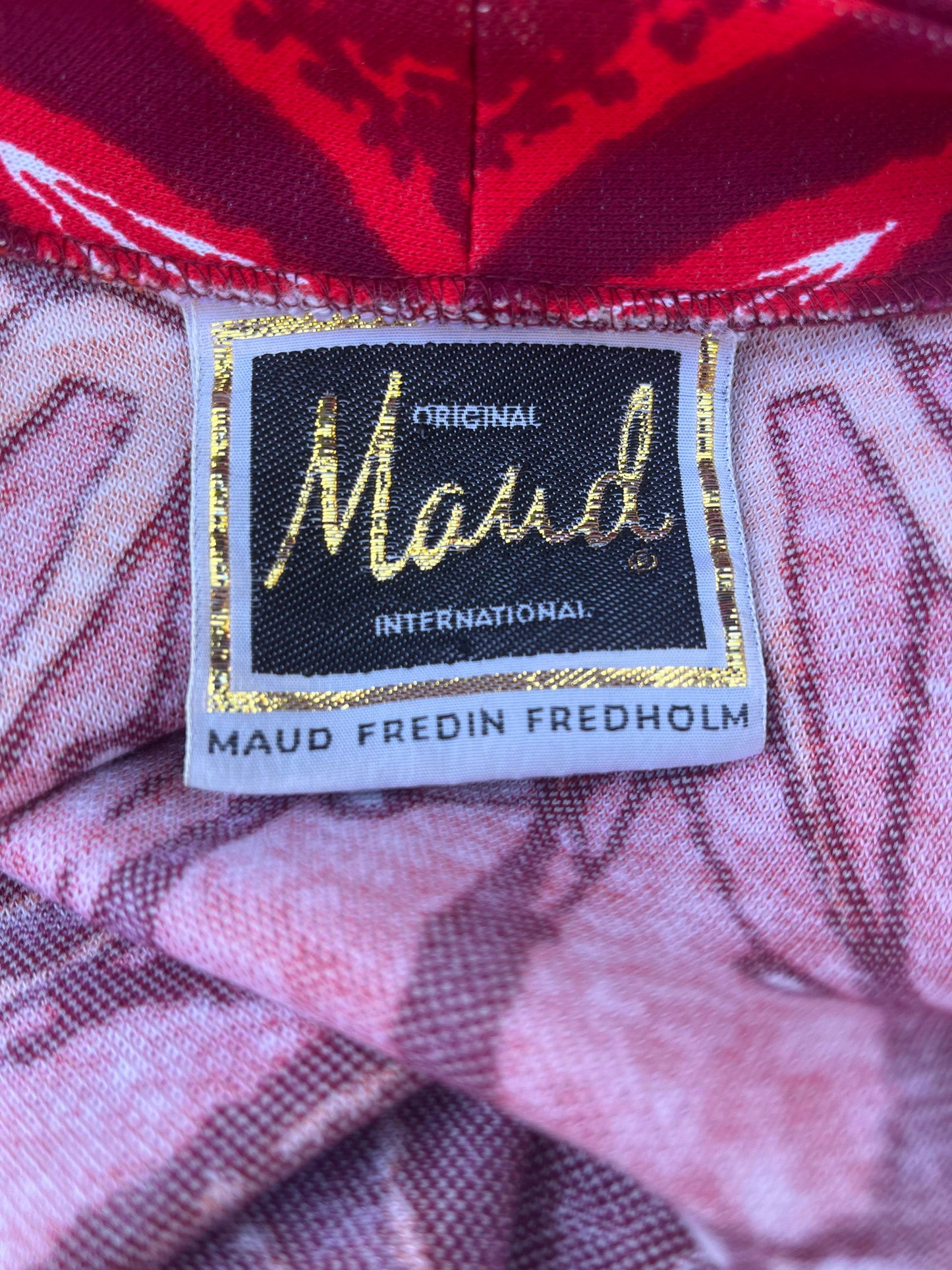 Vintage Maud Fredin Fredlund tie dye cardigan