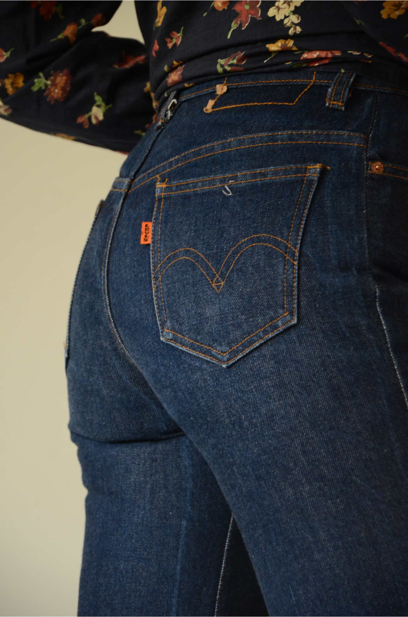 Vintage flare 70s Levi's jeans orange tab