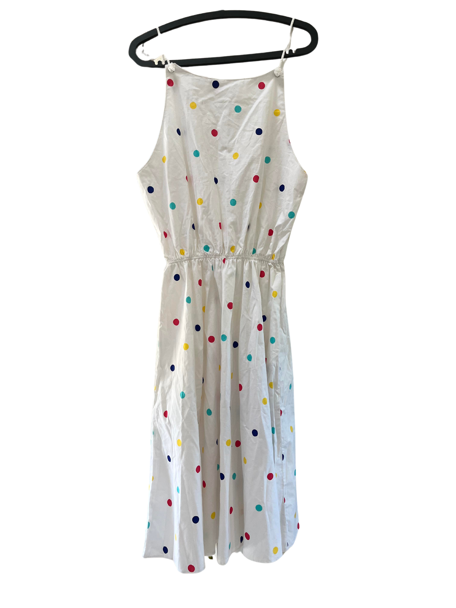 Vintage 80s polka dot dress