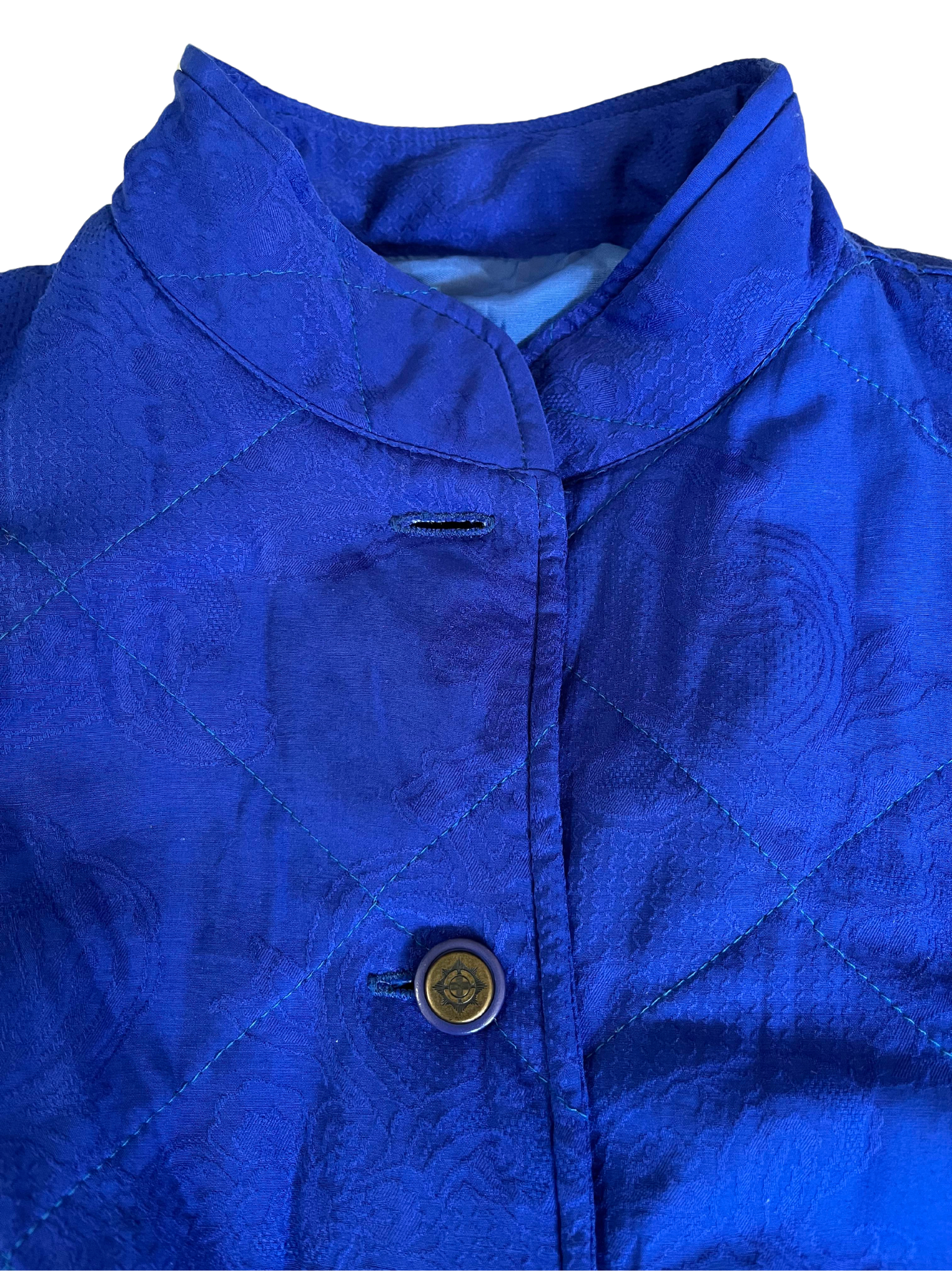 Vintage Pret a porter coolt blue bomber jacket