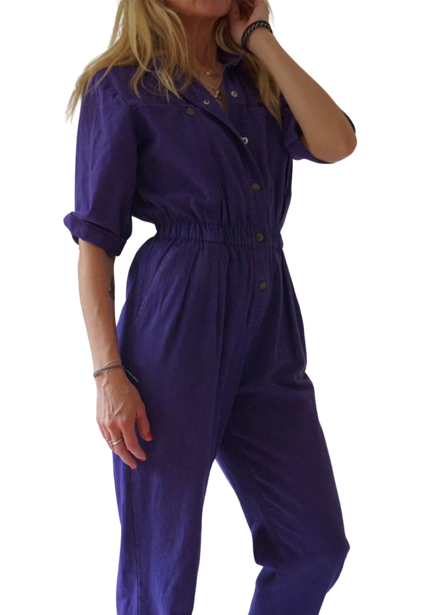 Vintage purple jumpsuit boiler suit