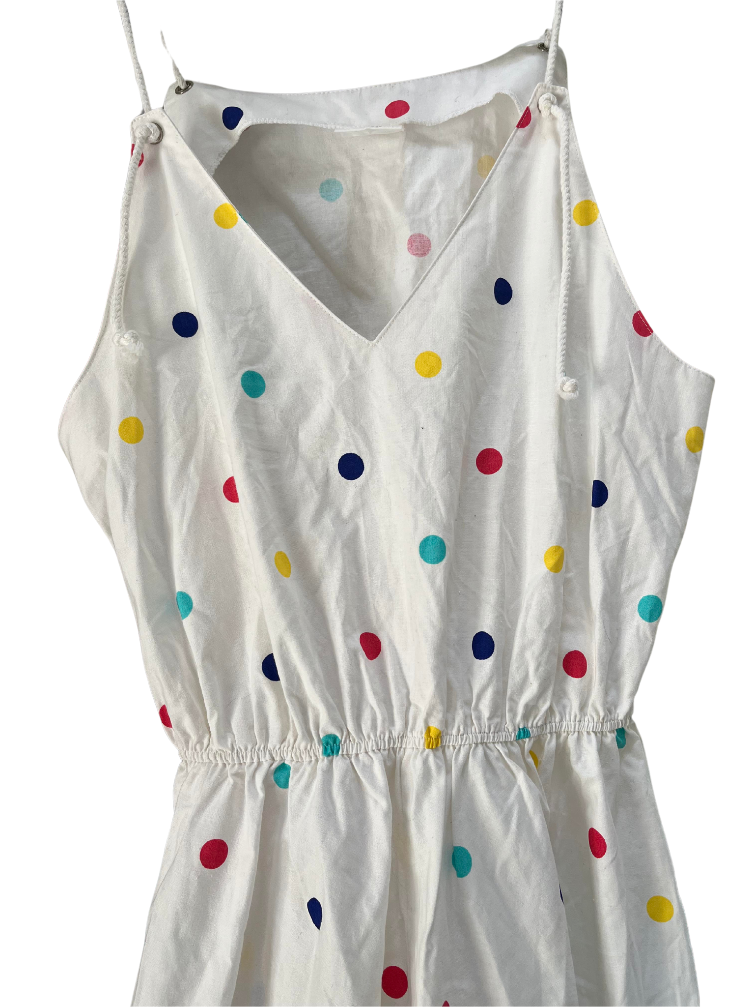 Vintage 80s polka dot dress