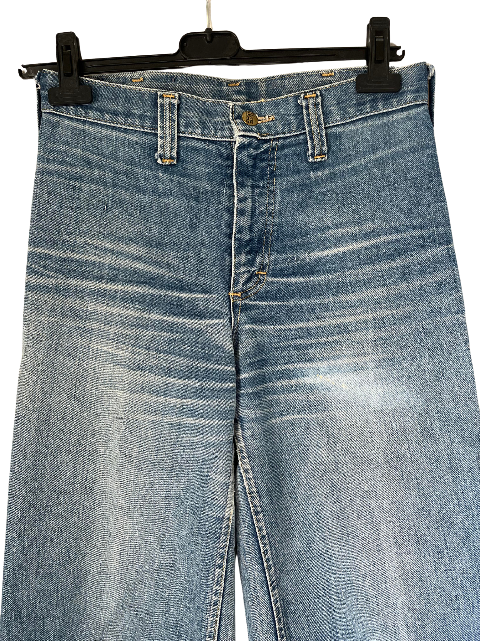 L2B 70s ボロ SCOVILL vintage Vintage jeans 70s bell bottom high waisted UFO- sz 29 inches
