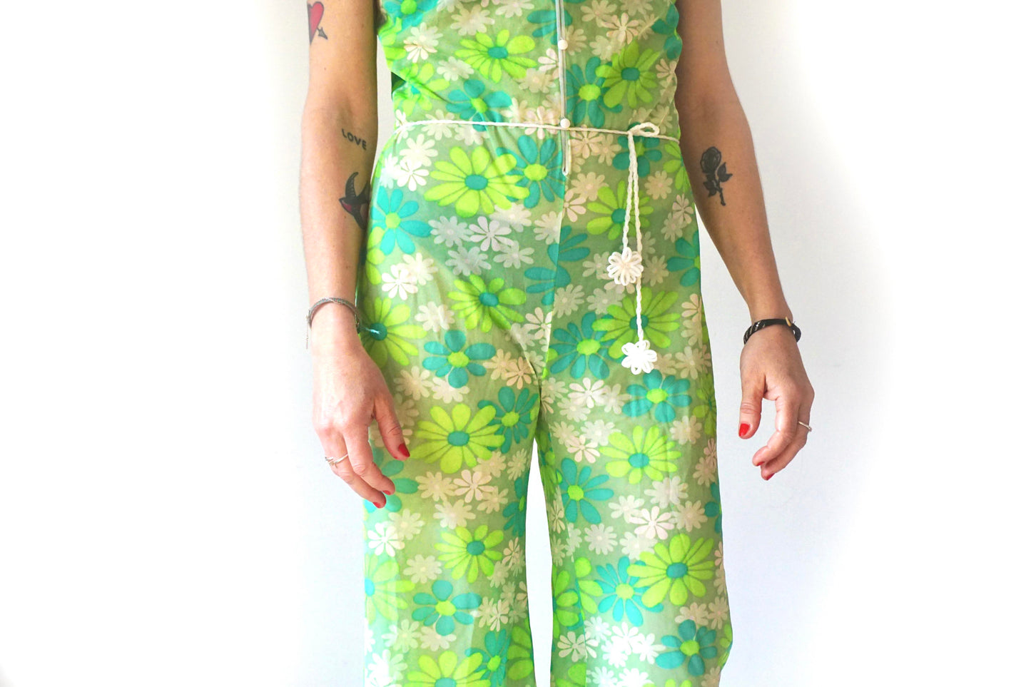 Vintage floral 60s jumpsuit