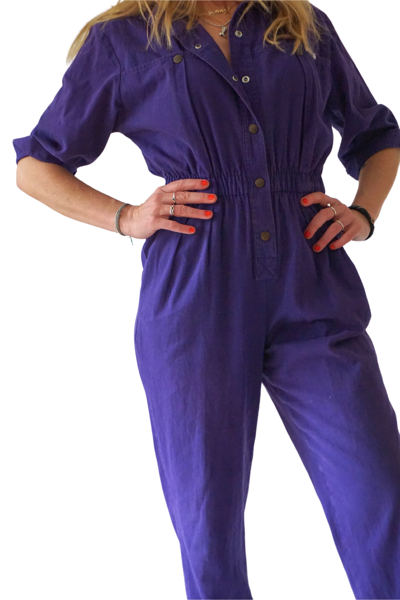 Vintage purple jumpsuit boiler suit