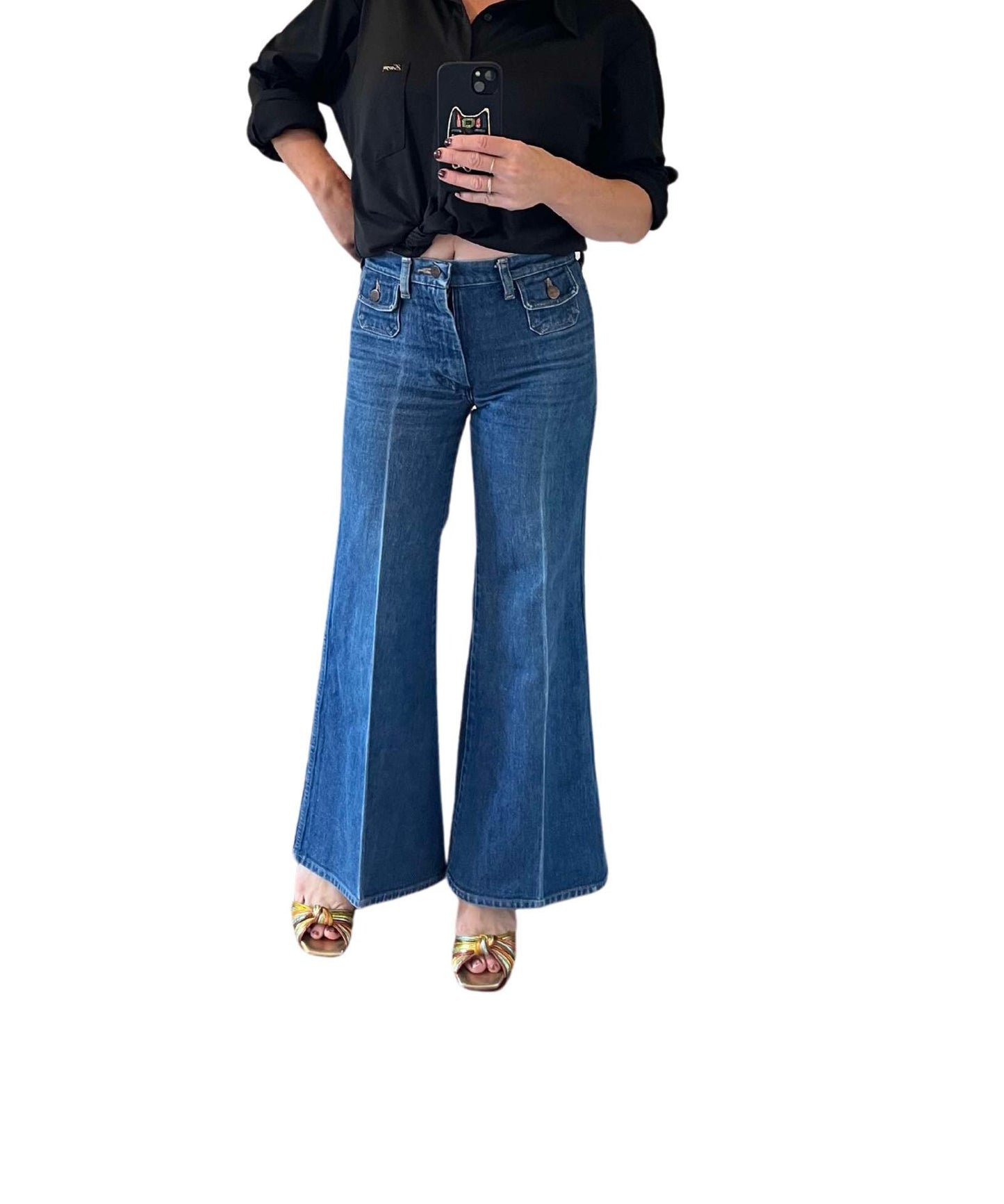 Vintage Wrangler jeans 70s super flare bell bottom bohemian hippie retro