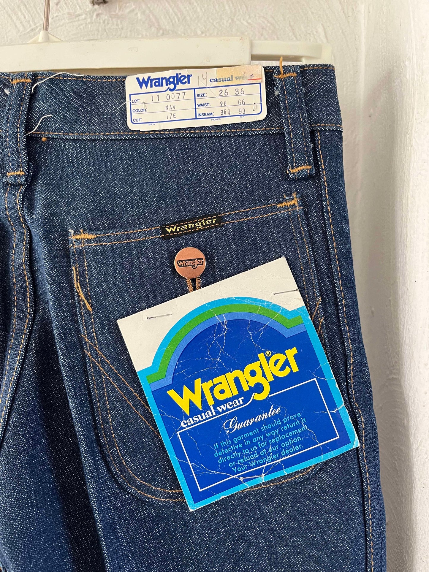 Vtg deadstock Wrangler jeans 70s high waist flare legs