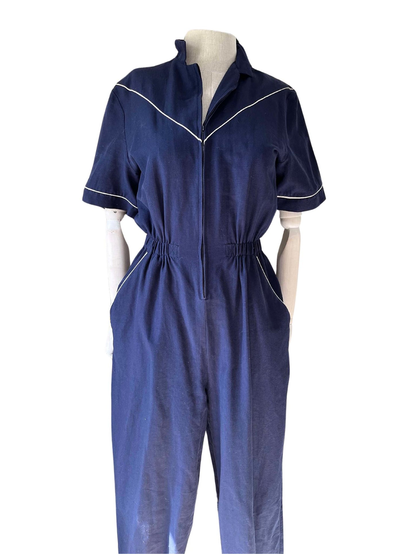 Vintage 70s 80s jumpsuit coverall boiler suit by DOTS size 40