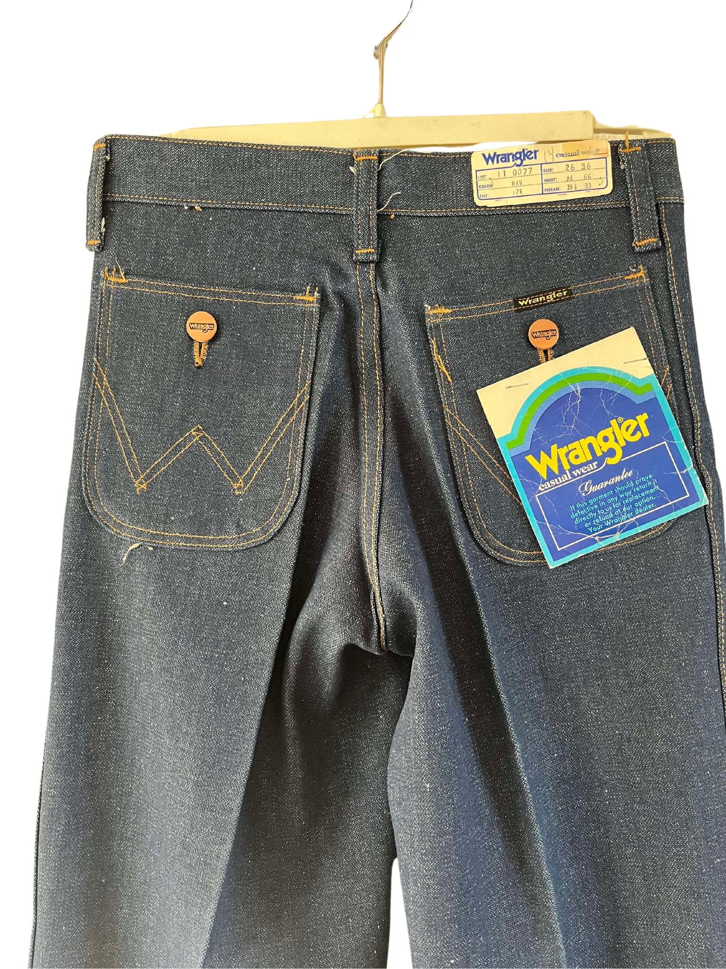 Vtg deadstock Wrangler jeans 70s high waist flare legs