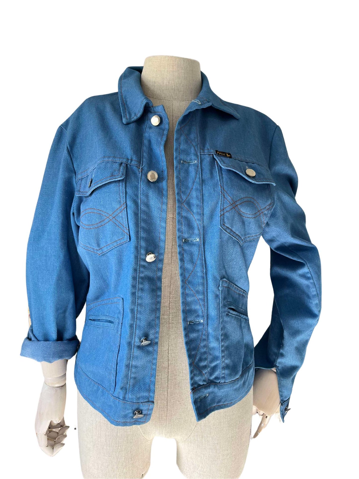 Vintage 70s denim shirt shackett jacket by FREE