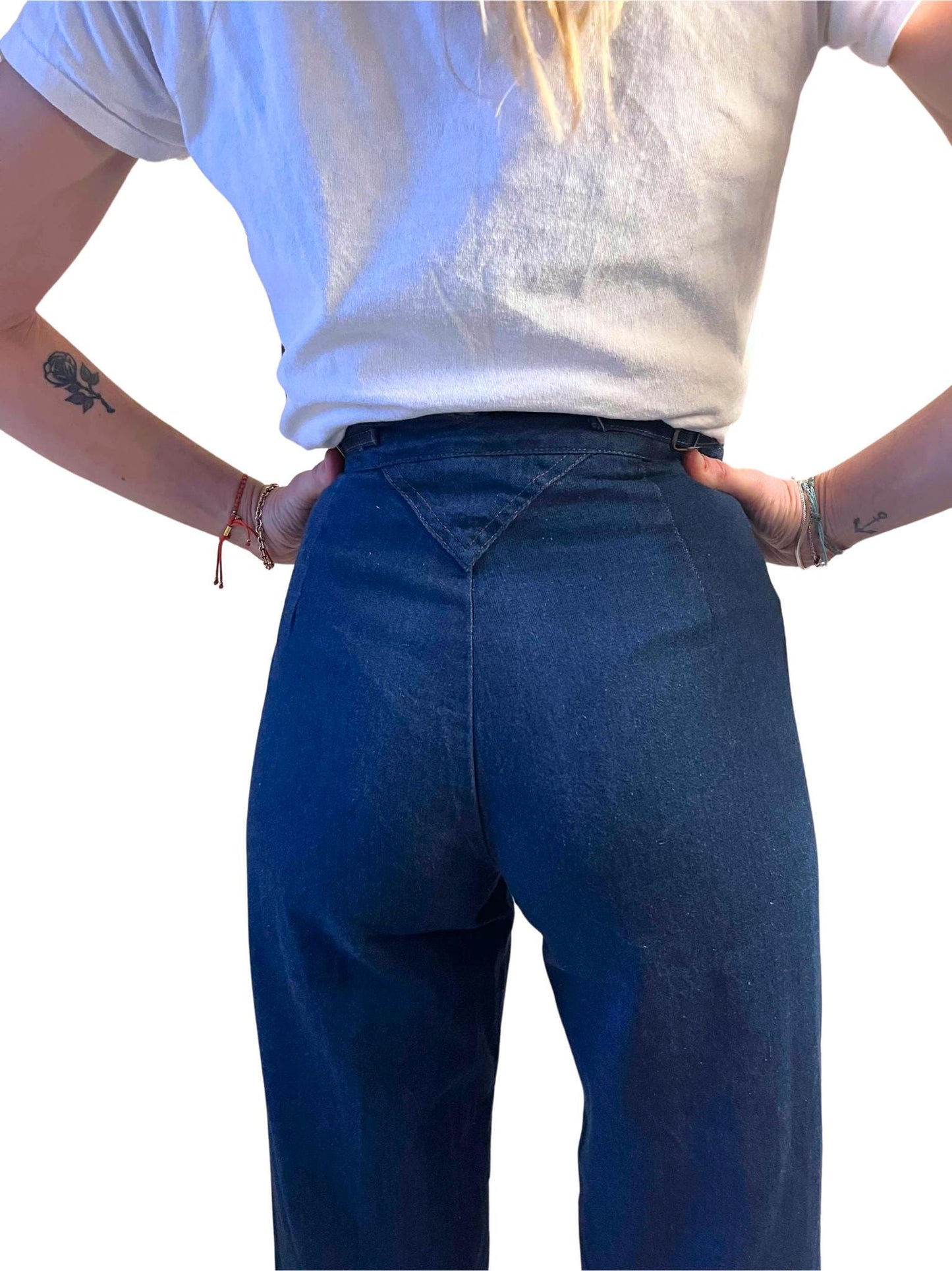 Vintage 70s jeans wide leg high waisted