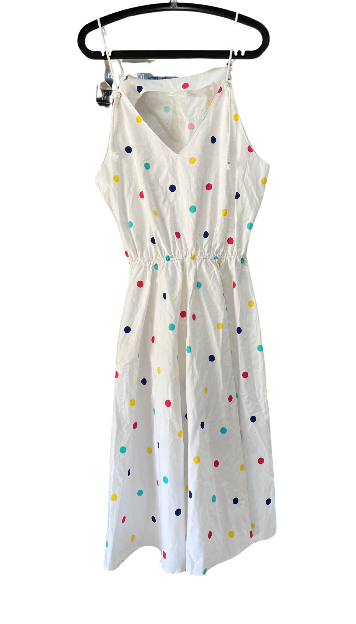 Vintage 80s polka dot dress