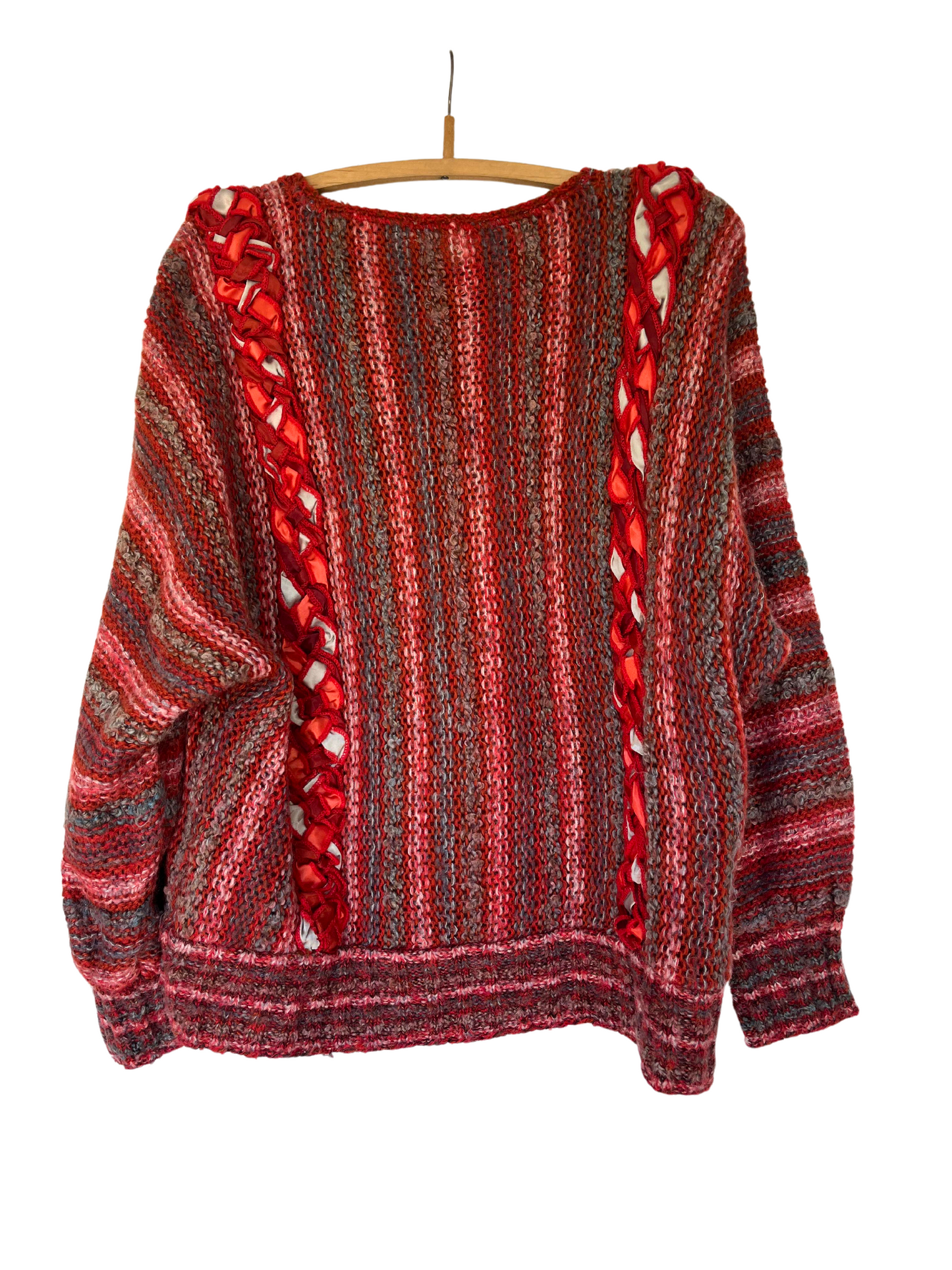 Vintage 80s Anne Bruse sweater with shoulder pads- size medium